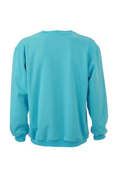 Sweatshirt Round Heavy ~ pacific-blau L