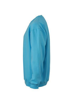 Sweatshirt Round Heavy ~ pacific-blau S