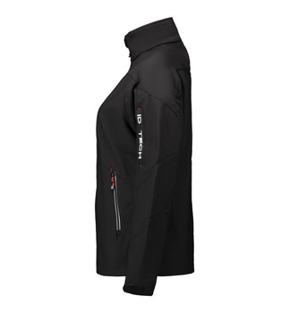 Damen Softshell Jacke - Kontrast ~ schwarz XL