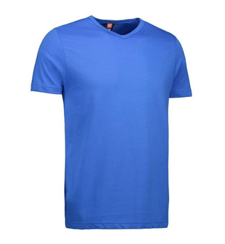 T-TIME Herren T-Shirt | V-Ausschnitt ~ Azur XL