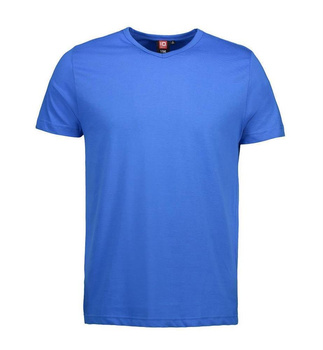 T-TIME Herren T-Shirt | V-Ausschnitt ~ Azur XL