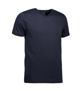 T-TIME Herren T-Shirt | V-Ausschnitt ~ Navy M