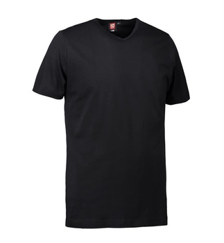 T-TIME Herren T-Shirt | V-Ausschnitt ~ Schwarz L