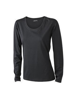 Damen Langarm T-Shirt ~ schwarz XL