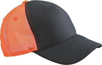 Retro Mesh Cap ~ schwarz/neon-orange