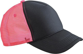 Retro Mesh Cap ~ schwarz/neon-pink