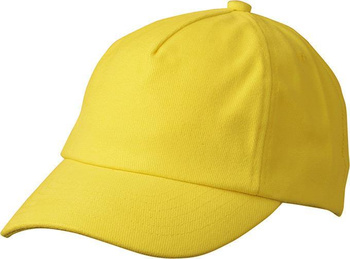 Trendiges Kinder Cap mit groem Schild ~ gelb
