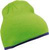 Beanie Mütze mit Kontrastrand ~ limegrün/royal