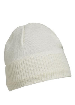 Knitted Beanie with Fleece Inset ~ off-wei