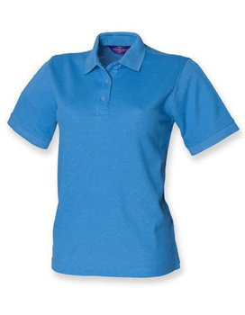 Damen Poloshirt Pique 65/35 ~ Mid blau M