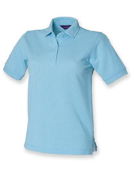 Damen Poloshirt Pique 65/35 ~ himmelblau XS
