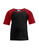 Kinder Raglan T-Shirt ~ schwarz/feuerrot 104