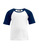 Kinder Raglan T-Shirt ~ weiß/navy 116