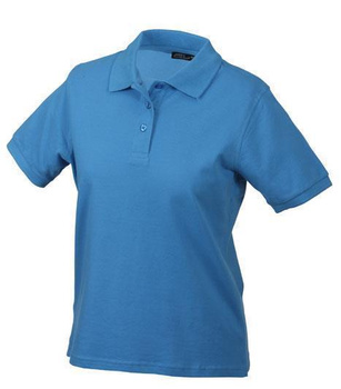 Damen Poloshirt Classic ~ aqua-blau XL