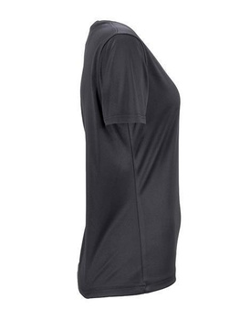 Damen Funktionsshirt mit V-Ausschnitt ~ schwarz XL