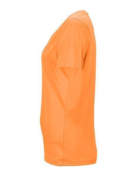 Damen Funktionsshirt mit V-Ausschnitt ~ orange M