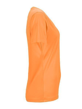 Damen Funktionsshirt mit V-Ausschnitt ~ orange XL