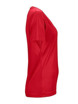 Damen Funktionsshirt mit V-Ausschnitt ~ rot 3XL