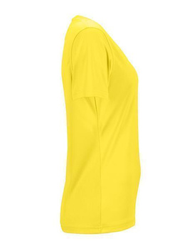 Damen Funktionsshirt mit V-Ausschnitt ~ gelb XS