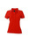 Damen Polohemd in Piqué-Qualität ~ tomatenrot/weiß S