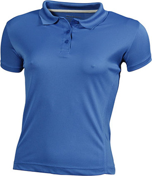 Damen Funktions Poloshirt ~ azurblau S