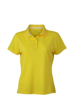 Damen Funktions Poloshirt ~ gelb S