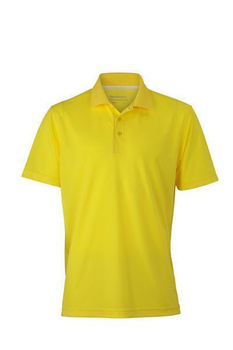 Herren Funktions Poloshirt ~ gelb M