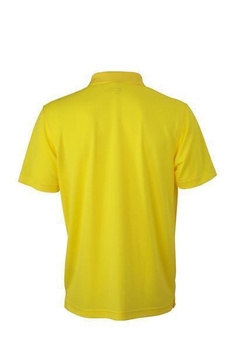 Herren Funktions Poloshirt ~ gelb XL