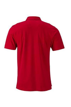 Herren Poloshirt Trachtenlook ~ rot/rot-wei XL