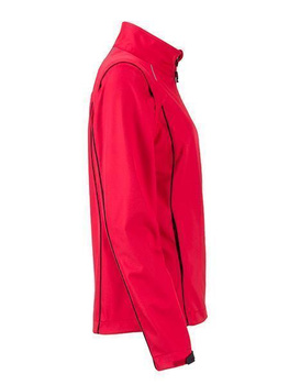 Damen Softshelljacke mit abnehmbaren rmel ~ rot/schwarz S