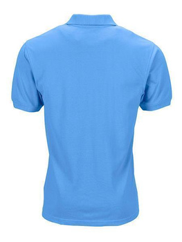Herren Arbeits-Poloshirt mit Brusttasche ~ wasserblau M