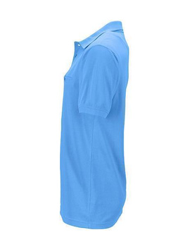 Herren Arbeits-Poloshirt mit Brusttasche ~ wasserblau 6XL