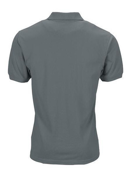 Herren Arbeits-Poloshirt mit Brusttasche ~ dunkelgrau M
