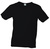 Herren Slim Fit V-Neck T-Shirt ~ schwarz XL