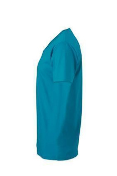 Herren Slim Fit V-Neck T-Shirt ~ caribbean-blau XL
