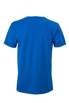 Herren Slim Fit V-Neck T-Shirt ~ cobalt M