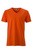 Herren Slim Fit V-Neck T-Shirt ~ dunkel-orange XXL