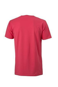 Herren Slim Fit V-Neck T-Shirt ~ light-berry XXL
