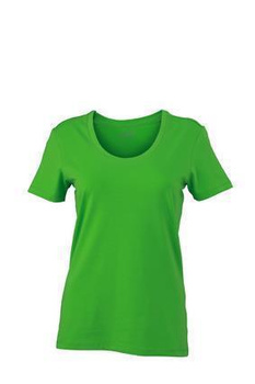 Damen Stretch Round T-Shirt ~ limegrn L