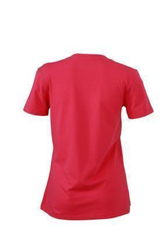 Damen Stretch Round T-Shirt ~ pink XXL