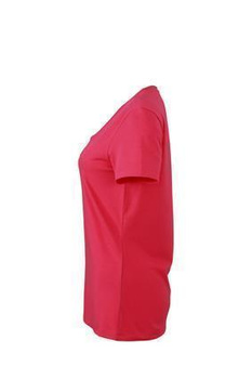 Damen Stretch Round T-Shirt ~ pink XXL