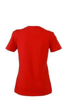 Damen Stretch Round T-Shirt ~ rot XL