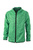Men's Knitted Fleece Hoody ~ grün-melange/schwarz 3XL