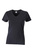 Damen Slim Fit V-Neck T-Shirt ~ schwarz S