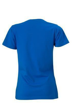 Damen Slim Fit V-Neck T-Shirt ~ royal XL
