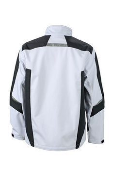 Workwear Softshell Jacket ~ wei/carbon 3XL