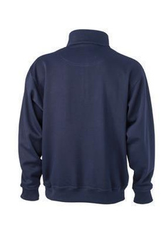 Arbeits Sweatshirt mit Zip ~ navy 4XL