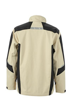 Workwear Softshell Jacket ~ steingrau/schwarz 6XL