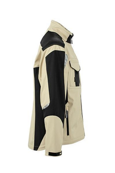 Workwear Softshell Jacket ~ steingrau/schwarz 6XL