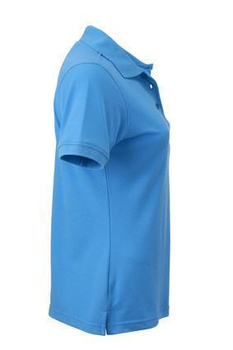 Damen Arbeits-Poloshirt ~ wasserblau M